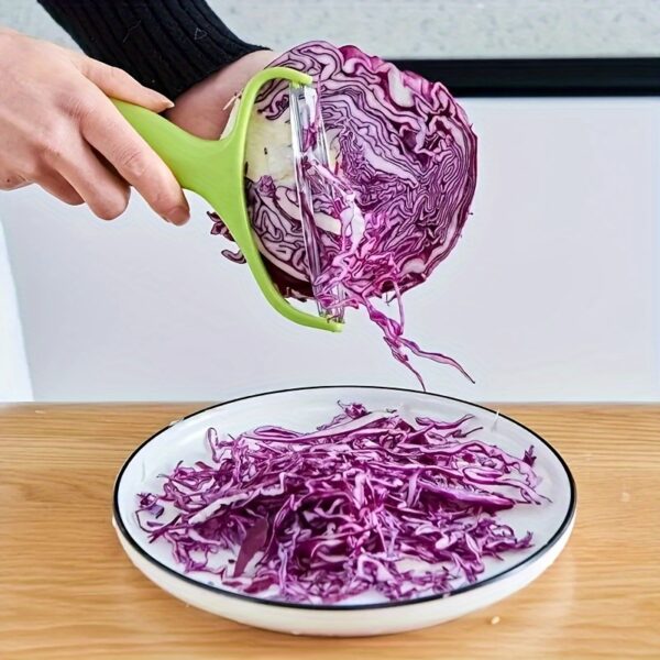 1pc Cabbage Grater, Multi-functional Stainless Steel Fruit And Vegetable Peeler And Grater - Perfect For Slicing, Grating, And Scraping - Kitchen Essential - Image 2