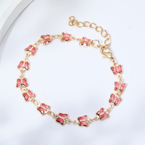 1 Piece Of Simple And Stylish Candy-colored Love Heart Bracelet For Ladies, A Gift For Girlfriend On Valentine's Day - Image 9