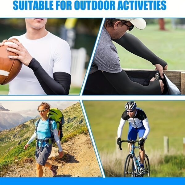 Cooling Arm Sleeves For Men And Women - UV Sun Protection For Golf, Cycling, Running, And Driving - Stay Cool And Protected All Day - Image 12
