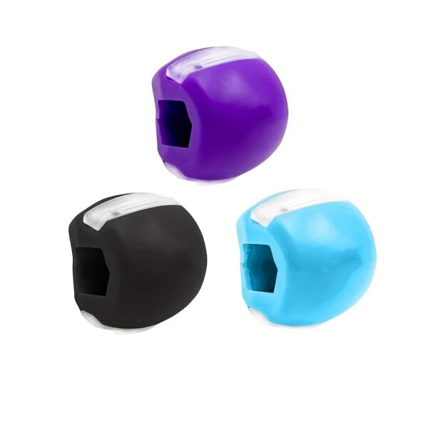 1pc Silica Gel Jaw Exerciser, Face Stress Ball, Jawline Facial Muscle Trainer, Home Fitness Exercise Equipment - Image 4