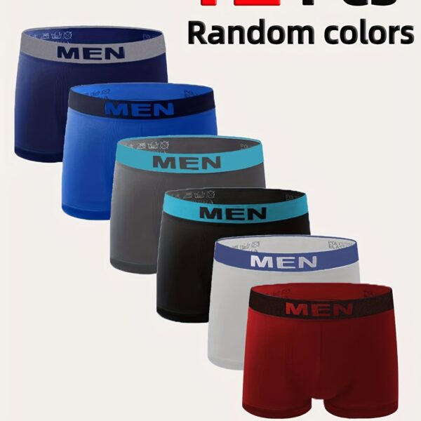 1/3/6 Pcs Men's Breathable Quick-drying Boxer Underwear High Elasticity And Skin-friendly Material Adult Underwear Men's Casual Sports Underwear Suitable For S/M/L Size - Image 17