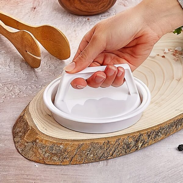 [1pc Non-Stick Burger Press] 1pc Burger Press, Patty Press, Cheeseburger Press, Creative Burger Press, Non-Stick Hamburger Press, Patty Maker Mold For Meat Beef Cheese Veggie, Burger Maker For Outdoor Picnic Grill Barbecue, Kitchen Tools, Kitchen Supplies - Image 4