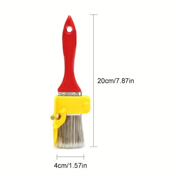 1pc Premium Paint Edger Brush - Lightweight, Durable with Wooden Handle for DIY Trims, Walls & Ceiling Painting - Image 4