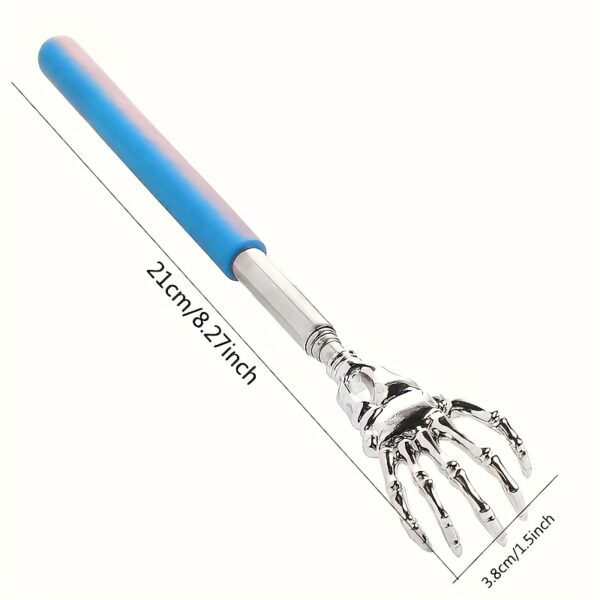 Adjustable Stainless Steel Back Scratcher with Extendable Claw - Portable, Ergonomic Handle, 3 Color Options, Ideal for Massage and Itch - Image 8