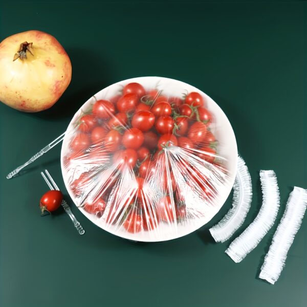 [Hot-Sale] 100pcs Colorful Disposable Cling Film Covers - Food Grade Plastic, Perfect for Kitchen, Picnics & BBQs - Image 10