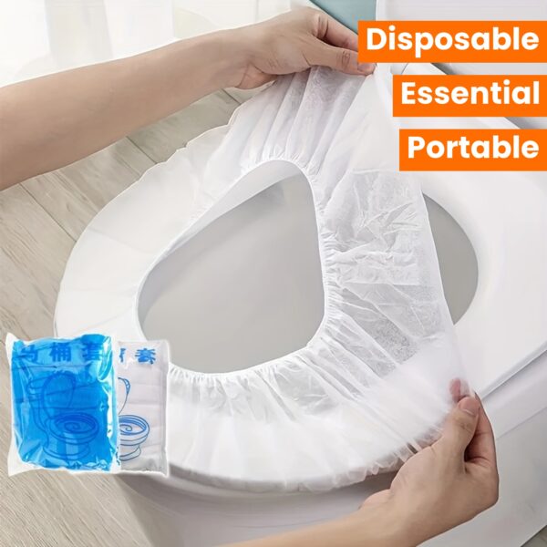 10/20PCS Disposable Toilet Seat Cover, Portable Toilet Seat Cover For Business Travel, Essential Travel Accessories For Airplanes And Camping, Bathroom Accessories, Toiletries, Teen Gifts - Image 19