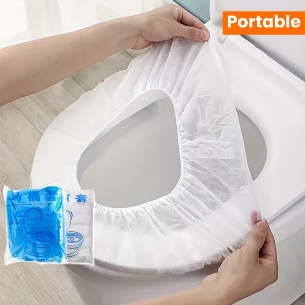 10/20PCS Disposable Toilet Seat Cover, Portable Toilet Seat Cover For Business Travel, Essential Travel Accessories For Airplanes And Camping, Bathroom Accessories, Toiletries, Teen Gifts - Image 20