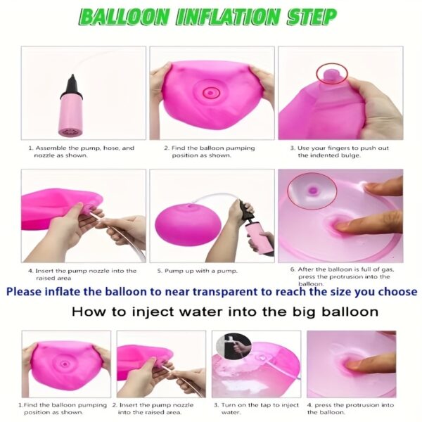 Hot Sale Inflated Ball Bubble Ball Water-filled Transparent Bubble Ball TPR Inflated Ball Pat Ball Big Light Ball (non-vacuum Packaging) easter gift - Image 9