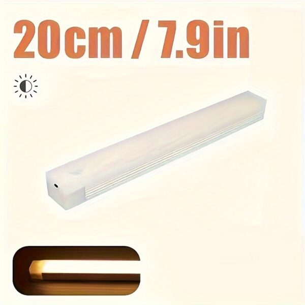 1pc Motion-Activated LED Light Bar - USB Rechargeable, Wireless, Ultra-thin with Magnetic Backing for Easy Placement in Kitchens, Hallways, Wardrobes - Ideal for Holiday Gifting - Image 13