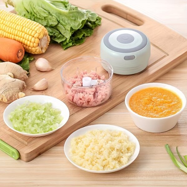 1pc, 250ml Capacity, USB Rechargeable Cooking Machine, Kitchen Garlic Mixer, Small Automatic Cooking Machine, Multi Scene Use Tools, Various Colors, Kitchen Supplies - Image 12