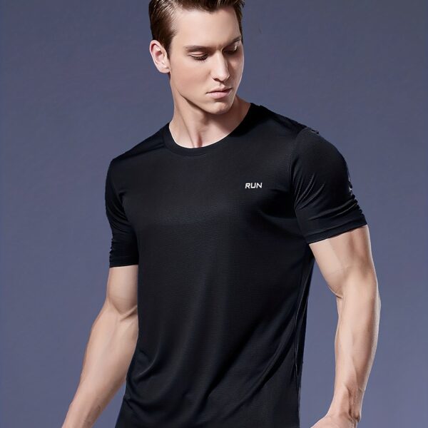 Men's Ultra-Light, Quick-Dry Sports T-Shirt - Breathable, Stretch-Fit for Running & Gym; Durable Everyday Wear - Image 16