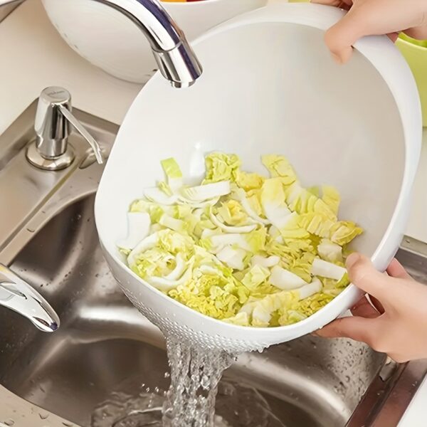 Multi-Functional Rice & Vegetable Washer - Manual Oval Sieve with Commercial Grade Quality, Perfect for Wedding Gifts - Image 11