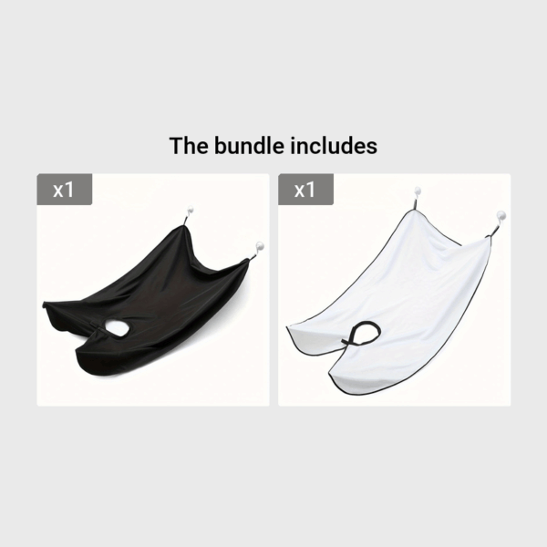 1pc Men's Home Beard Scraping Extra Wide Tie, Suction Cup Shape Shaving Bib, Ideal choice for Gifts - Image 9