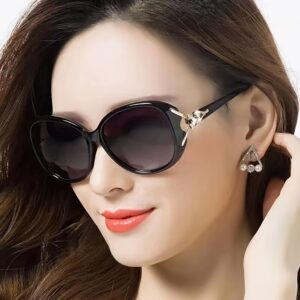 Fashion Glasses Women's Fox Decorated Round Face Glasses
