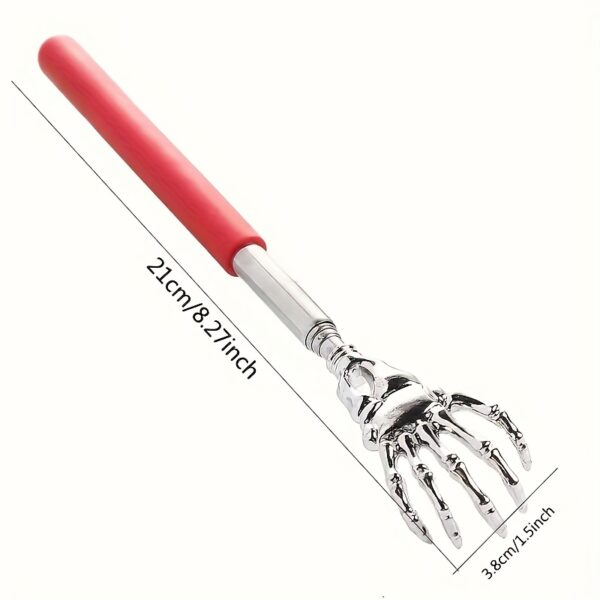 Adjustable Stainless Steel Back Scratcher with Extendable Claw - Portable, Ergonomic Handle, 3 Color Options, Ideal for Massage and Itch - Image 7