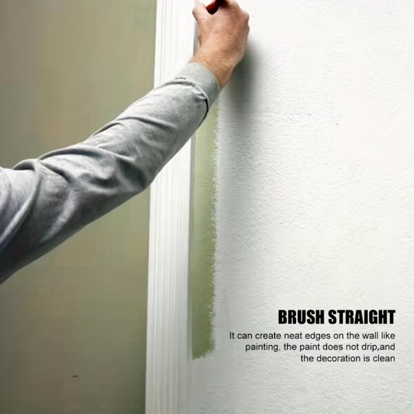 1pc Premium Paint Edger Brush - Lightweight, Durable with Wooden Handle for DIY Trims, Walls & Ceiling Painting - Image 10
