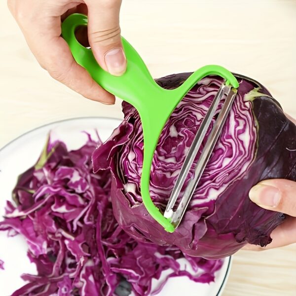 Cabbage Shredder Slicer Peeler, Large Size, Vegetable Cutter for Purple Cabbage, Lettuce, Wide Mouth Peeling Knife, Food Contact Safe - Image 2