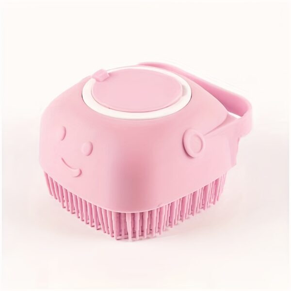 Soothing Pet Grooming Brush - Soft Silicone Massage for Relaxing Baths, Built-in Shampoo Storage, Dual-Purpose Tool for Dogs & Cats - Image 5