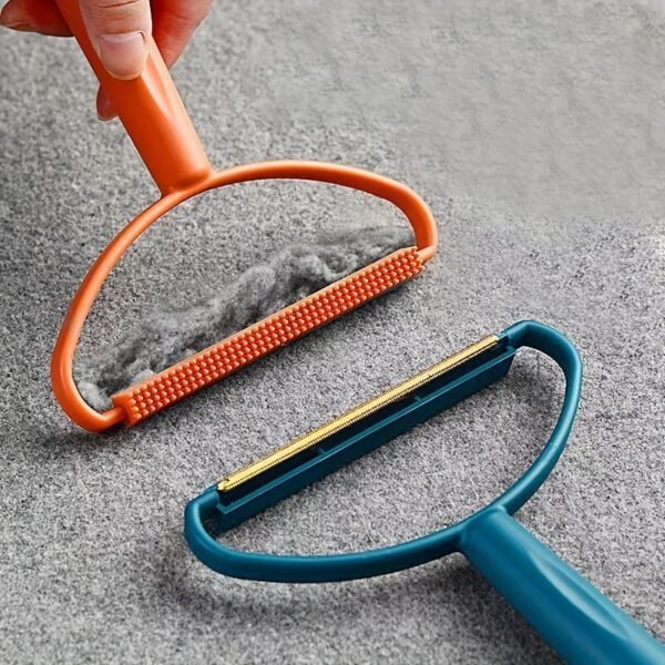 1pc Pet Hair Remover Tool for Dogs - Durable Plastic Lint Roller with Teal Handle, Coat Shaver & Fur Ball Trimmer for Home Use, Pet Grooming Tool|Functional Pet Accessory|Comfortable Grip