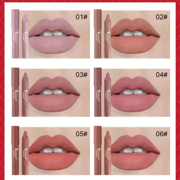 12 Colors Matte Moisturizing Lipstick Crayons - Long Lasting, Waterproof, Smooth, Fuller Lip Makeup Finish Valentine's Day Gifts - Image 8