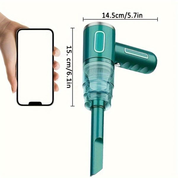 Portable Home And Car Vacuum Cleaner USB Rechargeable Car Dust Cleaner Handheld Super Power Home Wireless Vacuum Cleaner For Automobile Household - Image 4