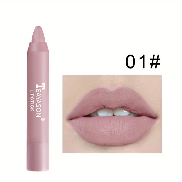 12 Colors Matte Moisturizing Lipstick Crayons - Long Lasting, Waterproof, Smooth, Fuller Lip Makeup Finish Valentine's Day Gifts - Image 3