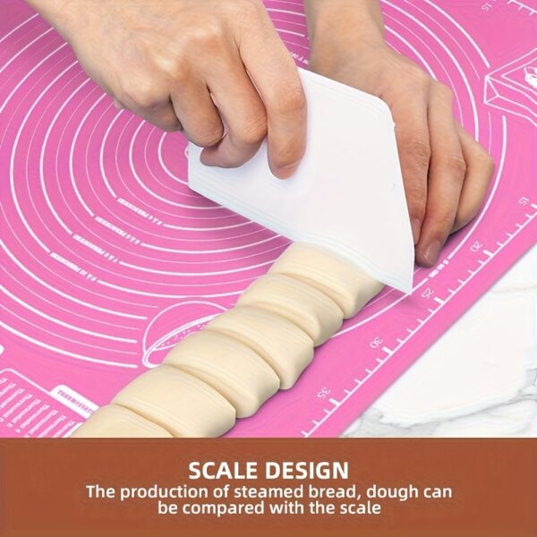 1pc EVA Non-Stick Reusable Baking Mat with Measurements, Food-Grade Dough Rolling & Kneading Pad for Bread, Candy, Cookies, Pastry - Kitchen Cooking Tool for Christmas, Halloween, Easter, Thanksgiving, Valentine'S Day - Image 6