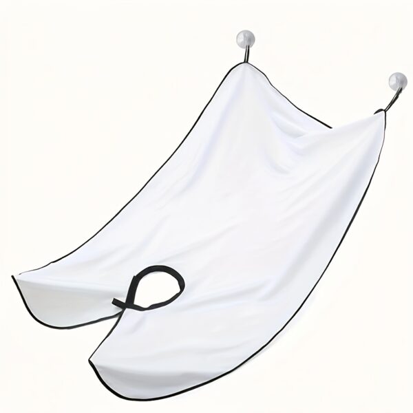1pc Men's Home Beard Scraping Extra Wide Tie, Suction Cup Shape Shaving Bib, Ideal choice for Gifts - Image 4