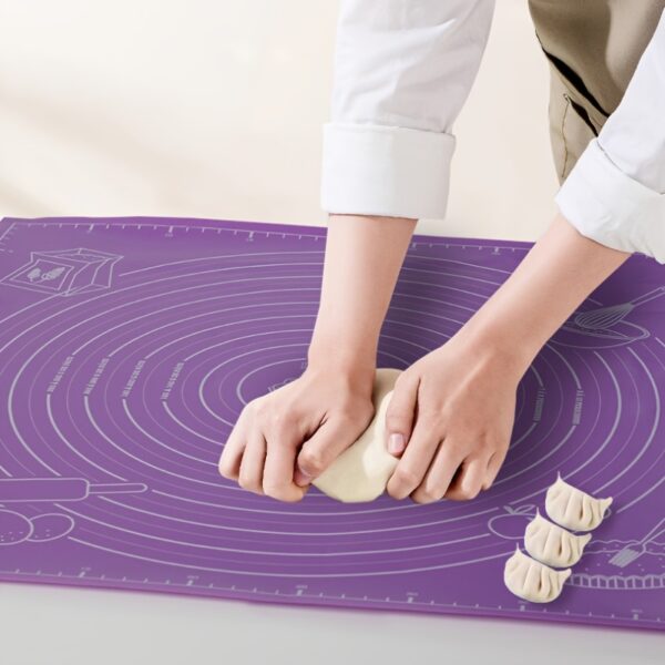 1pc Pastry Mat, Non Stick Baking Mat Non Stick Rolling Dough With Measurements, Kneading Mat, Counter Mat, Dough Rolling Mat, Pie Crust Mat - Image 2