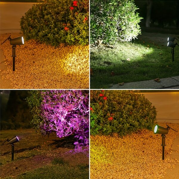 Shenzhi Tech Solar Spot Lights Outdoor, Adjustable Auto On/Off Flag Pole Lights, Landscape LED Lighting Ground Light for Garden Pool Tree Pond and Yard - Image 6