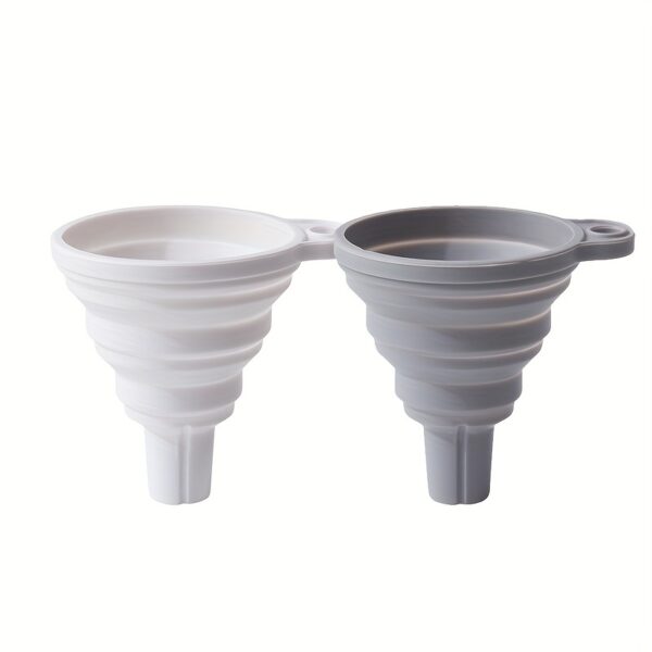 1pc Collapsible Silicone Funnel - Mini, Food-Safe Kitchen Gadget for Easy Liquid Dispensing - Image 9
