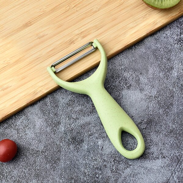Stainless Steel Peeler, Ergonomic Handle, Easy Grip, Durable Kitchen Tool, Food-Safe Polypropylene Body, for Potatoes, Cabbage, Melons, Dishwasher Safe