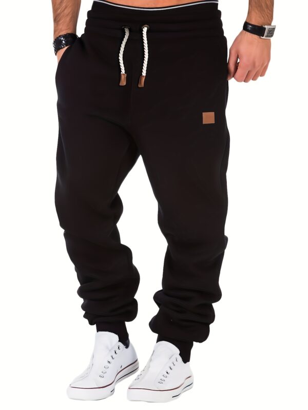 Men's Slim Fit Casual Trousers Drawstring Waist Sweatpants For Autumn And Winter - Image 10