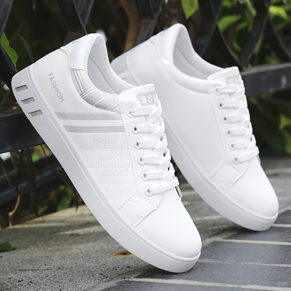 Men's Trendy Street Style Low Top Skateboard Shoes, Comfy Non Slip Lace Up Durable Sneakers For Men's Outdoor Activities - Image 7