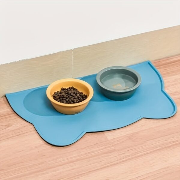 1pc Waterproof Silicone Pet Food Mat - Non-Slip, Easy To Clean - Image 11