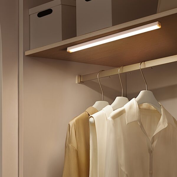 Smart Motion-Activated LED Light Strip - Wireless, Magnetic Mount, USB Rechargeable for Wardrobe, Kitchen, Desk & More - Image 4