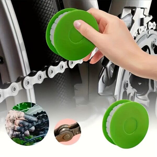 1pc Portable Bike Chain Oiler Tool - Effortless Maintenance with Anti-Rust Lubricant, Green PP Material, Ideal for All-Weather Use, Bike Maintenance Essentials | Green Plastic Oiler | Durable Plastic Oiler - Image 3