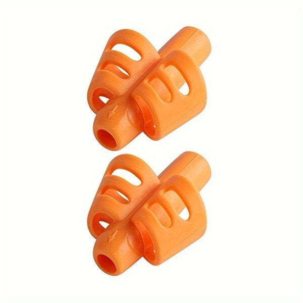 1pc/2pcs Two Finger Grips Silicone Learn Writing Tools Writing Pen Writing Correction Devices, Children Study Supplies For Children Halloween Christmas Gifts - Image 5
