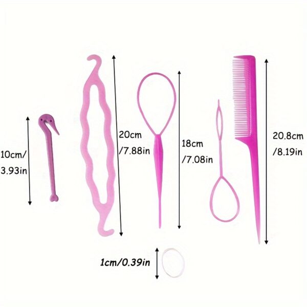 1505pcs Mini Colorful Hair Ties & Styling Tools, Perfect for Girls Hair Accessories, Ideal Choice for Gifts - Image 4