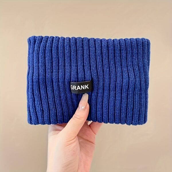 Soft Embrace, Elegant Knit Headband for Women - Cozy Ear Warmer, Solid Color, Cotton, Fashionable Winter Accessory - Image 9