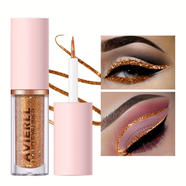 Glitter Liquid Eyeliner Pen, Long Lasting Shimmer Waterproof Colourful Eyeliner, Easy Coloring Smudge Proof Fast Drying Eye Makeup For Music Festival - Image 2