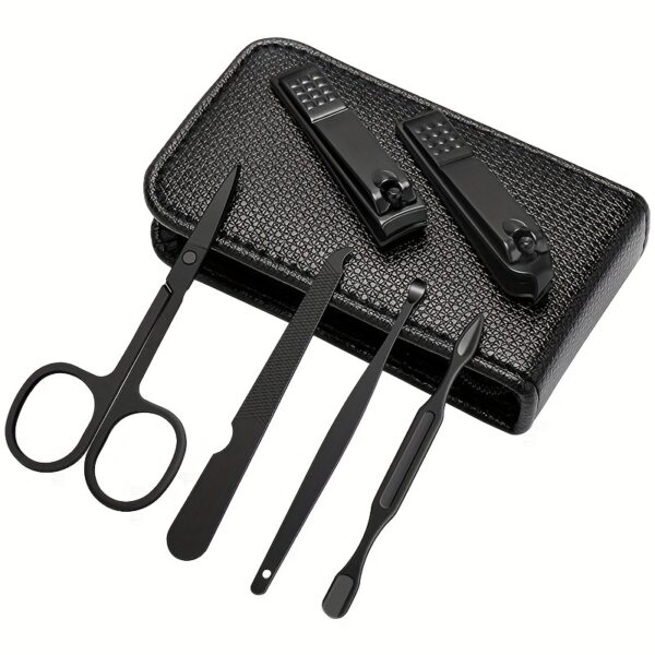 2023 New 6pcs Manicure & Pedicure Set Nail Scissors Clippers Ear Digging Spoon For Men & Women - Image 7