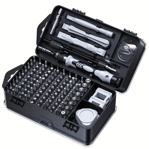 115-in-1 Precision Screwdriver Set, 115-in-1 Magnetic Repair Tool Kit, Anti-Slip Portable Tool Kit, Professional Screwdriver Tool Kit, Ergonomic Handle, Small Screwdriver For Mobile Phone, Computer, Watch, Laptop, Macbook, Glasses, Electronics