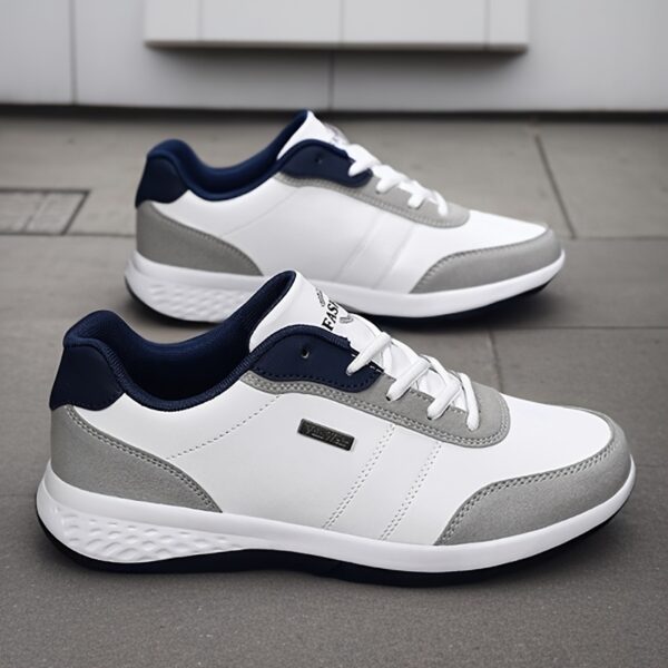 VanWeir Mens Plus Size Casual Comfortable Grip Running Sneakers, Durable Lace-Up Design, Ideal for Outdoor Sports & Daily Wear - Image 3