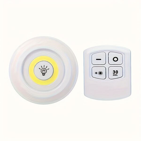 6pcs/3pcs/1pc Smart Wireless LED Under-Cabinet Lights COB Night Light With Remote Control For Wardrobe, Kitchen & More - Image 3