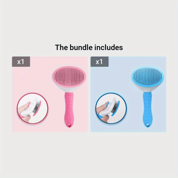 1pc Cat Comb Hair Removal Hair Comb Float Hair Cleaning Hair Removal Cleaner One-Click Hair Removal Dog Comb Needle Comb - Image 9