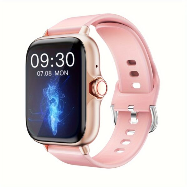 DESERTCAT Smart Watch, 1.83" Full Touch Screen, Activity Tracker with Call & Message Functions, Pedometer, Multiple Sports Modes, Compatible with iOS/Android Devices, Simple Style, Silicone Strap, Alloy Case, Ideal Gift for Any Occasion, Smart Watch for A - Image 7