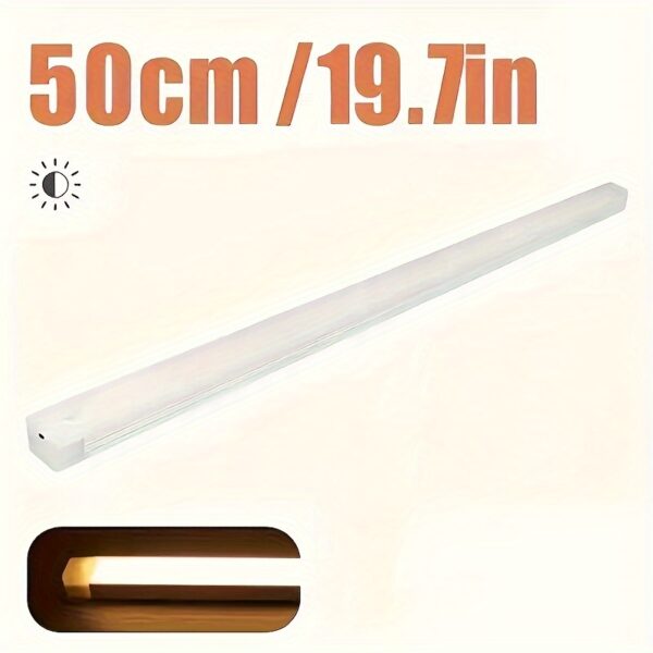 1pc Motion-Activated LED Light Bar - USB Rechargeable, Wireless, Ultra-thin with Magnetic Backing for Easy Placement in Kitchens, Hallways, Wardrobes - Ideal for Holiday Gifting - Image 16