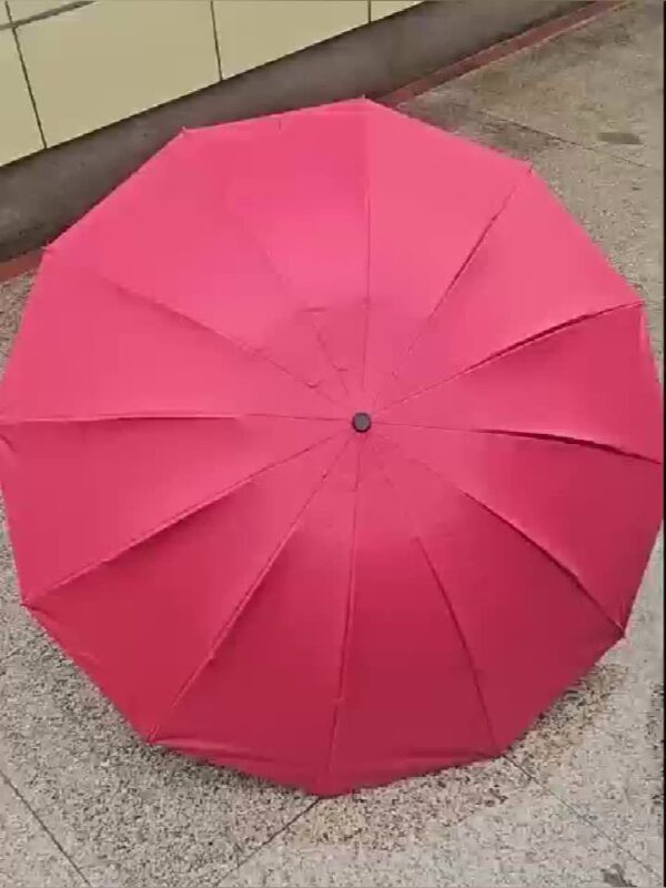 Extra Large 12 Ribs Windproof Waterproof Folding Umbrella For Business Men's & Women's Travel, Reinforcement Umbrella For Both Rainy And Sunny Day For Students - Image 13