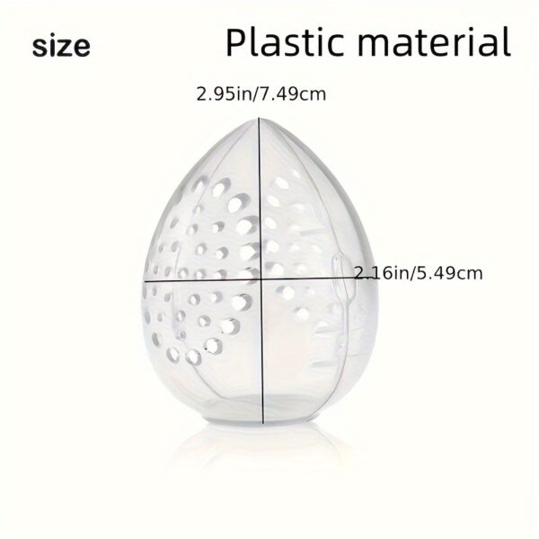 Protective Makeup Sponge Travel Case - Breathable Beauty Blender Holder with Clear Storage Box - Image 6